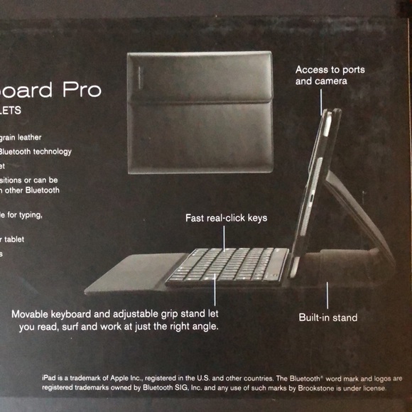 Brookstone Tablets & Accessories Brookstone Bluetooth Keyboard Pro